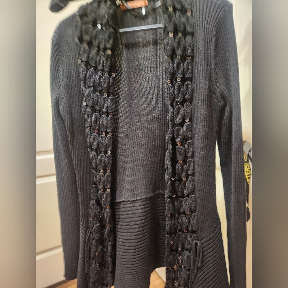 Belldini Elegant Black Women's Sweater Size L - Picture 8 of 15